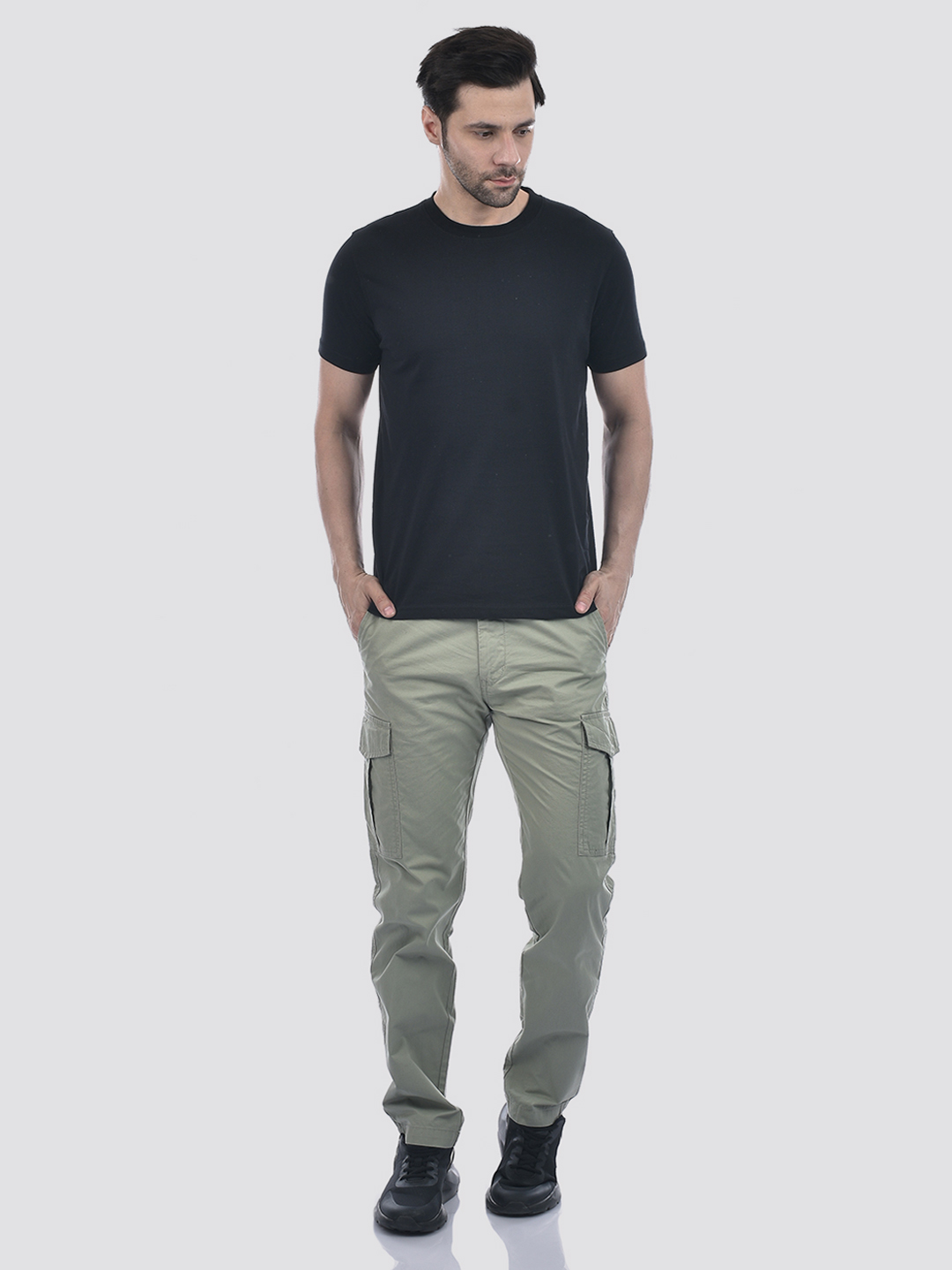 Numero Uno Men Solid Light Green Pant